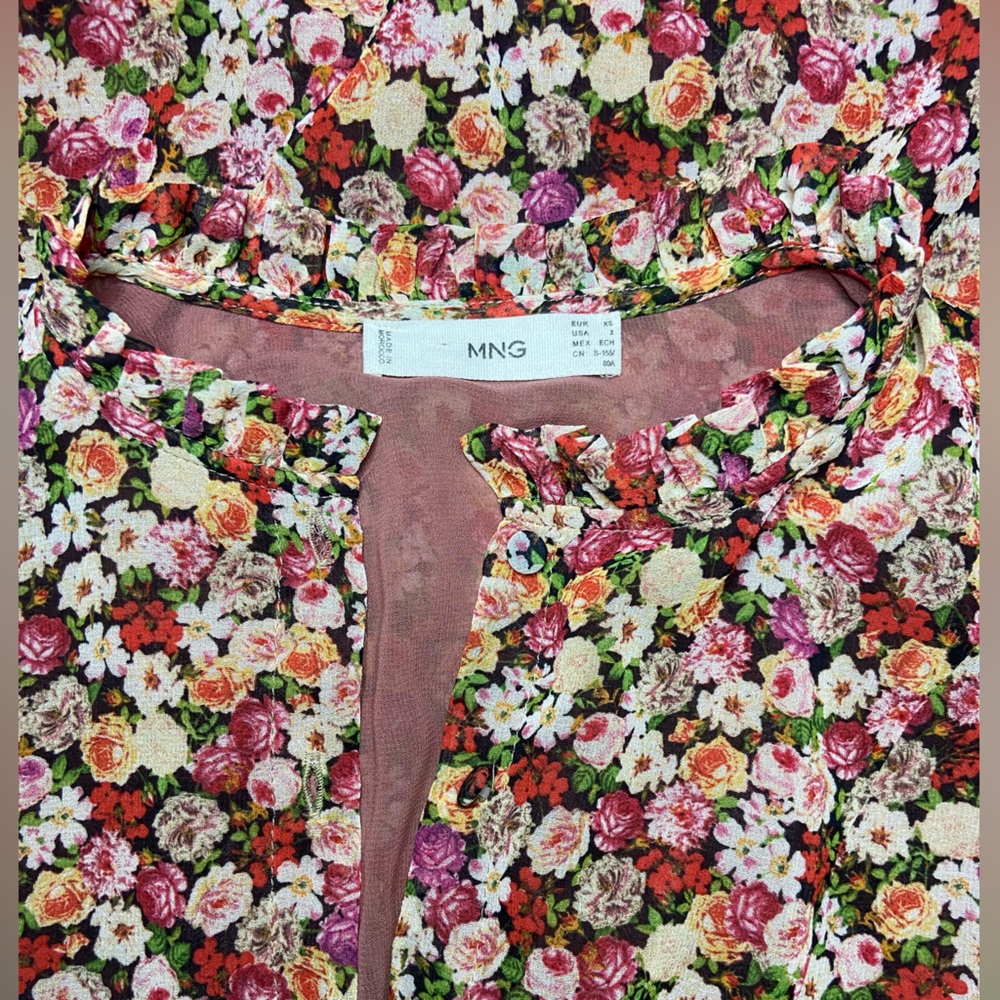 Mango Ruffle Dress XS - Picture 5 of 6